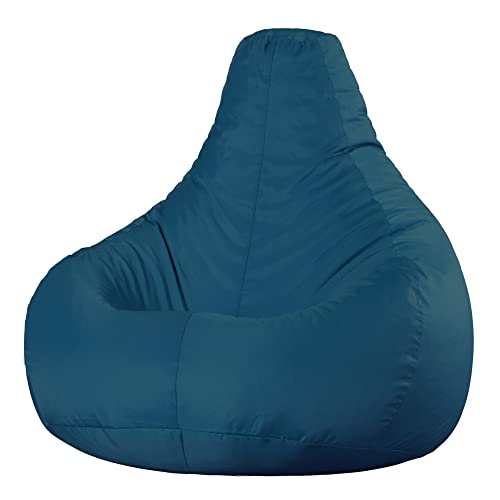 Bean Bag Bazaar Gaming Sitzsack „Recliner“, Gamer Sitzsack für Erwachsene und Kinder, Indoor Outdoor Sitzsack Sessel Gaming mit Füllung (Sitzsack, Blaugrün) von Bean Bag Bazaar