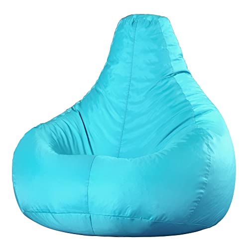 Bean Bag Bazaar Gaming Sitzsack „Recliner“, Türkis, Gamer Sitzsack für Erwachsene und Kinder, Indoor Outdoor Sitzsack Sessel Gaming mit Füllung von Bean Bag Bazaar