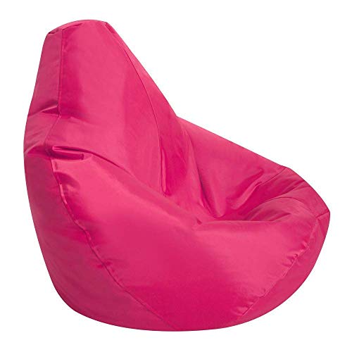 Bean Bag Bazaar Gaming-Sitzsack für Kinder, Rosa, Groß, Sitzsäcke Wasserabweisend, Sitzsäcke für den Innen- und Außenbereich mit Füllung von Bean Bag Bazaar