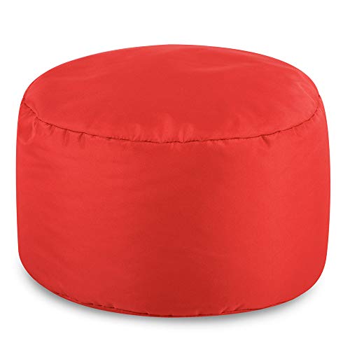 Bean Bag Bazaar Sitzpuff, Wasserabweisend, Fußhocker XL Sitzpouf Outdoor, Puff Hocker Groß, Sitzsack Hocker, Sitzkissen von Bean Bag Bazaar