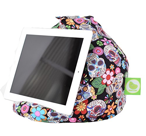 iPad, eReader & Book Mini Sitzsack von Bean Lazy passt für alle Tablets und eReaders – Mexican Calavera Skull von Bean Lazy