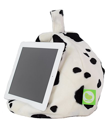 iPad, eReader & Book Mini Sitzsack von Bean Lazy passt für alle Tablets und eReaders – Furry Kuh von Bean Lazy