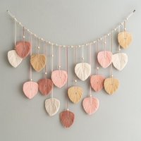 Blättergirlande Wandbehang, Makramee Deco, Boho Home Decor, Wimpelgirlande, Makrameegirlande, Makrameeblätter, Bauernhaus Dekor L09 Blättergirlande Wandbehang, Makramee Deco, Boho Home Decor, Wimpelgirlande, Makrameegirlande, Makrameeblätter, Bauernhaus Dekor L09 von BeanDaikon