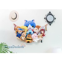 Makramee Hängematte, Stoff Wand Squishmallow Netz H25 von BeanDaikon