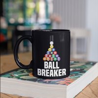 Ball Breaker Billard Becher, Lustige Pool Kaffeebecher, Tumbler Reisebecher Bierdosenhalter Kühler von BeanMugs