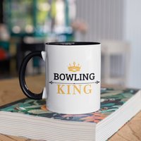 Bowling King Tasse, Bowler Kaffeebecher, Becher, Reisebecher, Bierdosenhalter Kühler, Wasserflasche von BeanMugs