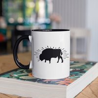 Büffeltasse, Bison Süße Büffel Kaffeebecher, Becher, Reisebecher, Bierdosenhalter Kühler, Wasserflasche von BeanMugs