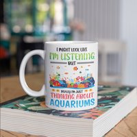 Denken Über Aquarien Tasse, Fisch Tank, Lustige Aquarium Kaffeebecher, Becher, Reisebecher, Bierdosenhalter Kühler, Wasserflasche von BeanMugs