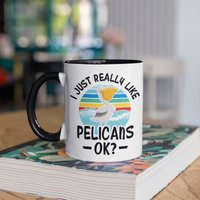 Einfach So Wie Pelikane Tasse, Pelikan Kaffeebecher, Becher, Reisebecher, Bierdosenhalter Kühler, Wasserflasche Einfach So Wie Pelikane Tasse, Pelikan Kaffeebecher, Becher, Reisebecher, Bierdosenhalter Kühler, Wasserflasche von BeanMugs
