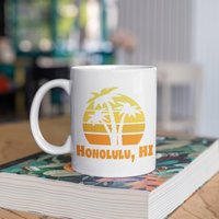 Honolulu Hawaii Tasse, Urlaub Kaffeebecher, Becher, Reisebecher, Bierdosenhalter Kühler, Wasserflasche von BeanMugs