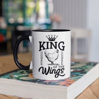 King Of The Wings Tasse, Chicken Kaffeebecher, Grill Grillbecher, Reisebecher, Bierdosenhalter Kühler, Wasserflasche von BeanMugs