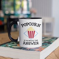 Lustige Popcorn Tasse, Liebhaber Kaffeebecher, Becher, Reisebecher, Bierdosenhalter Kühler, Wasserflasche von BeanMugs