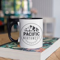 Pacific Northwest Tasse, Pnw Kaffeebecher, Becher, Reisebecher, Bierdosenhalter Kühler, Wasserflasche von BeanMugs