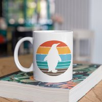 Pinguin Tasse, Süße Retro Pinguine Kaffeebecher, Becher, Reisebecher, Bierdosenhalter Kühler, Wasserflasche von BeanMugs