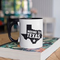 Umzug Nach Texas Tasse, Move Geschenk Kaffeebecher, Austin New Home Geschenk, Dallas Houston Tumbler Reisebecher Bierdosenhalter Kühler von BeanMugs
