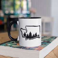 Washington Tasse, Wandern Washington, Seattle Pacific Nordwest Kaffeebecher, State Geschenk, Tumbler Reisebecher Bierdosenhalter Kühler von BeanMugs