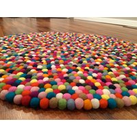 Filz Ball Teppiche Und Matten Handgefertigt von BeansandThreads
