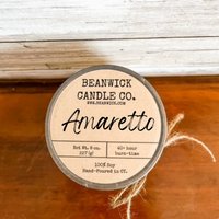 Amaretto Soja Kerze Im Einmachglas Einzigartiges Geschenk von Beanwick