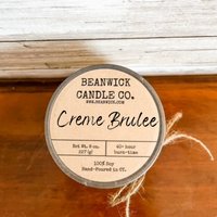 Creme Brulee Sojakerze Im Einmachglas Einzigartiges Geschenk von Beanwick