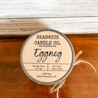 Eggnog Soja Kerze Im Einmachglas Einzigartiges Geschenk von Beanwick