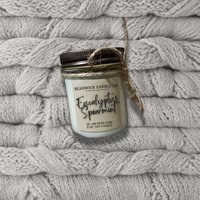 Eucalyptus Spearmint Sojakerze in 8 Oz. Glas Einzigartiges Geschenk von Beanwick