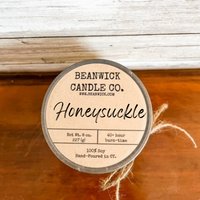 Honeysuckle Sojakerze Im Einmachglas Einzigartiges Geschenk von Beanwick