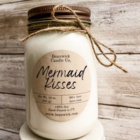 Mermaid Kisses Sojakerze Blumiger Meersalzduft - 16 Oz Mason Glass Mermaid Kisses Sojakerze Blumiger Meersalzduft - 16 Oz Mason Glass von Beanwick