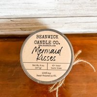 Mermaid Kisses Sojakerze Im Einmachglas Einzigartiges Geschenk von Beanwick