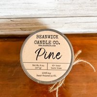 Pine Soja Kerze Im Einmachglas Einzigartiges Geschenk von Beanwick