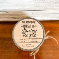 Shirley Temple Soja Kerze Im Einmachglas Einzigartiges Geschenk von Beanwick