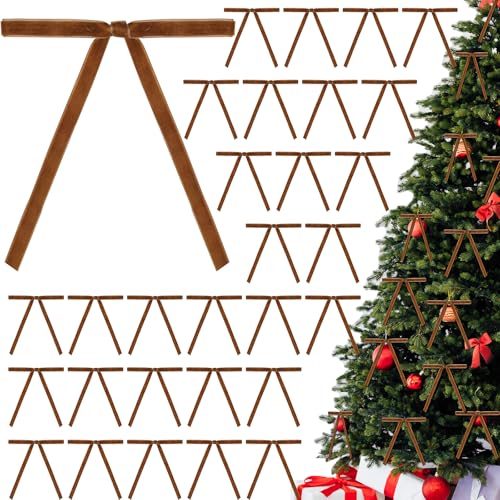 Weihnachts-Samtkranz-Schleifen, 12,7 x 17,8 cm, Vintage-Samtband, rustikales Handwerk, Geschenkschleifen für drinnen und draußen, Kränze, Girlande, Urlaub, Weihnachtsbaum, Verpackung, Handwerk (Kamel Weihnachts-Samtkranz-Schleifen, 12,7 x 17,8 cm, Vintage-Samtband, rustikales Handwerk, Geschenkschleifen für drinnen und draußen, Kränze, Girlande, Urlaub, Weihnachtsbaum, Verpackung, Handwerk (Kamel von BeapTcely