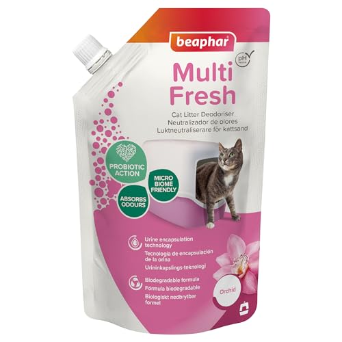 Beaphar Multi Fresh - gegen schlechte Gerüche der Katzenstreu - verlängert die Lebensdauer des Sandes - Orchideenduft - 400 g Beaphar Multi Fresh - gegen schlechte Gerüche der Katzenstreu - verlängert die Lebensdauer des Sandes - Orchideenduft - 400 g von Beaphar