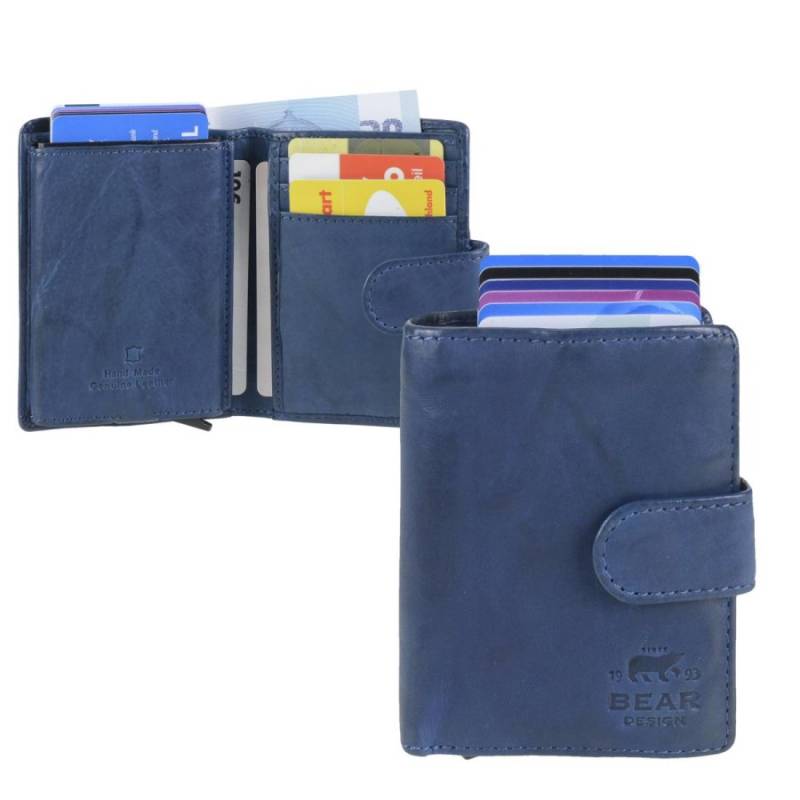 Karten Portemonnaie mit Scheinfach "Cow Lavato" blau Bear Design CL15090-blue von Bear Design