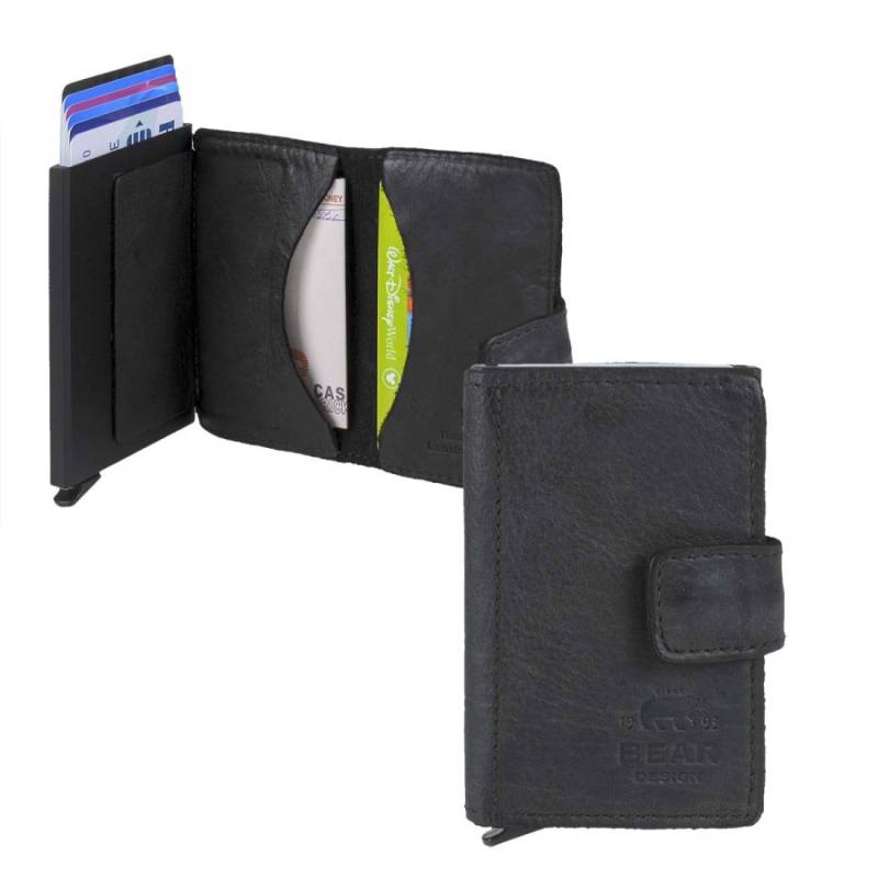 Karten Portemonnaie Slim "Cow Lavato" schwarz Bear Design CL15254-black von Bear Design