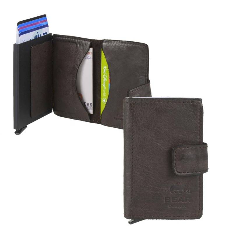 Karten Portemonnaie Slim "Cow Lavato" brown Bear Design CL15254-brown von Bear Design