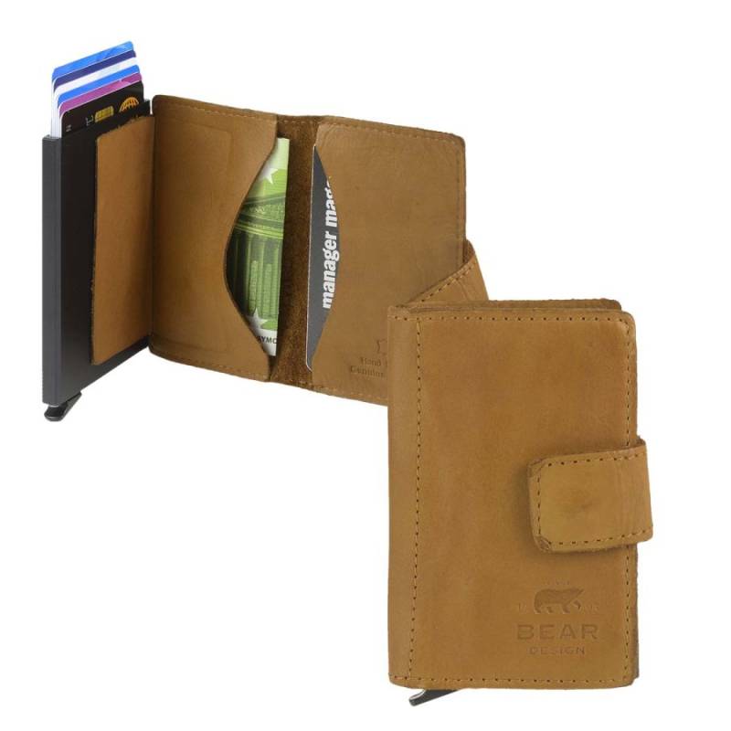 Karten Portemonnaie Slim "Cow Lavato" gelb Bear Design CL15254-ochre von Bear Design