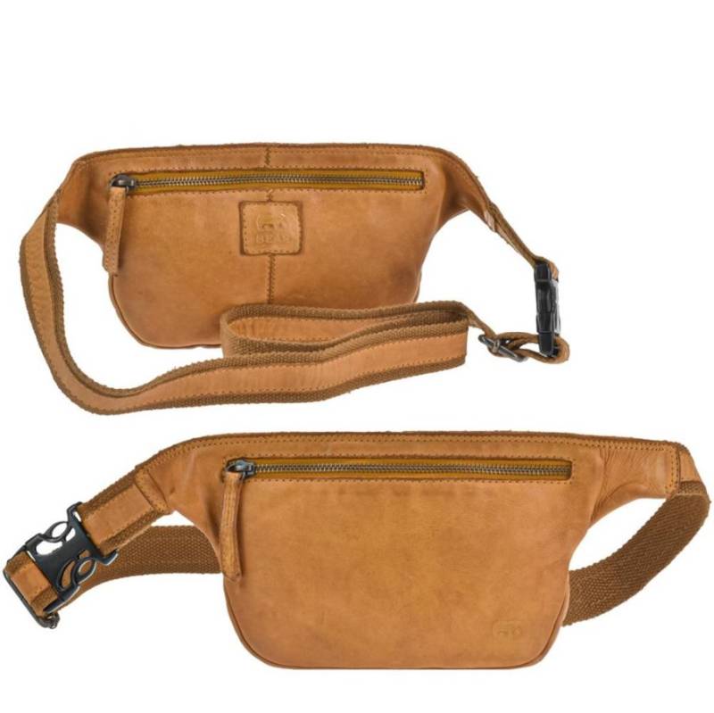 Bauchtasche Leder 24x15cm "ELINA" gelb | Bear Design von Bear Design