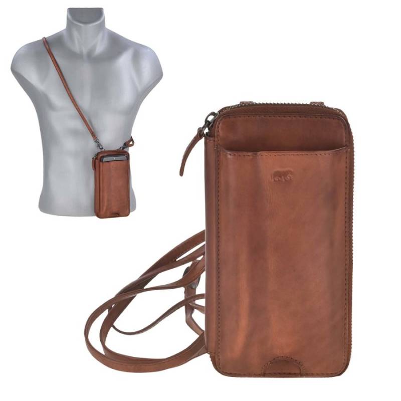 Handytasche zum Umhängen Leder "Anniek" cognac Bear Design CL18860-cognac von Bear Design
