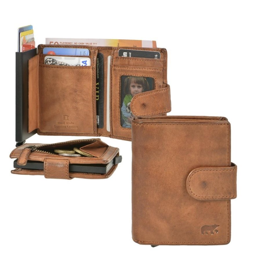 Karten Portemonnaie mit Münzfach "Cow Lavato" cognac Bear Design CL15689-cognac von Bear Design