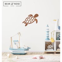 Schildkröte Wanddekoration Zuhause - Kinderzimmer/Tiere Meerestiere Meerleben von BearandRoseYork