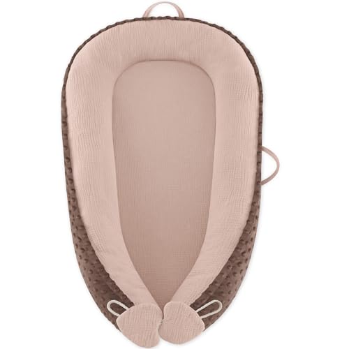 Bearmoss Babynestchen Kuschelnest Neugeborene Multifunktionale(Sand Farbe) von Bearmoss