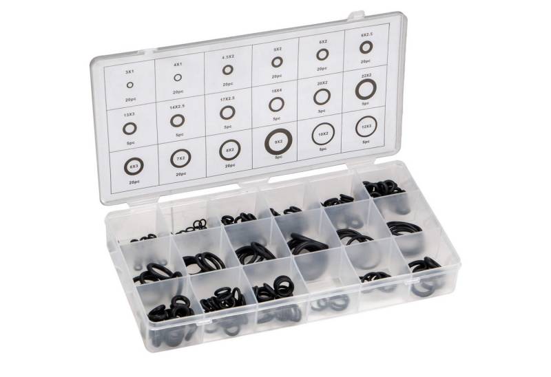 Beast Dichtungsring O-Ringe Dichtringe Dichtungen Sortiment Dichtungsringe 225 teilig (225-St), 18 Größen, 3-22mm von Beast