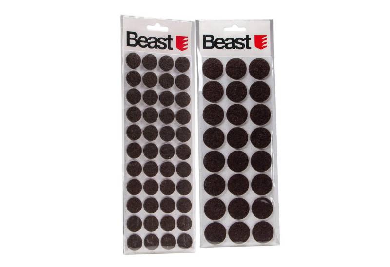Beast Möbelfuß 68 selbstklebende Filzgleiter rund 20+28mm schwarz Möbelgleiter Set, (68-St), selbstklebend von Beast