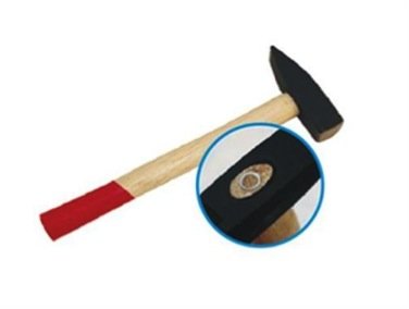 Schlosserhammer Schlosser Hammer mit Stiel aus Holz, 400 g von Beast