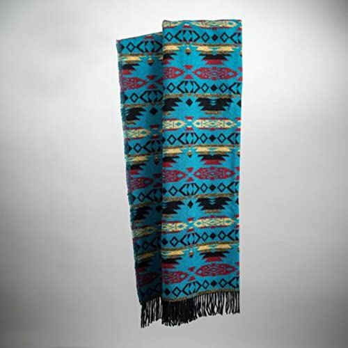 Sioux Blanket Überwurf aus Wollmischung, weich, warm, für den Winter, Bett, Mehrfarbig, 150 x 200 cm von Beat Collection