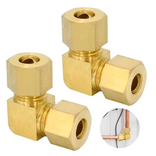 2 Stück 8 mm Winkel Klemmringverschraubung, Messing Kompressionsrohr Verschraubung, Pneumatische Klemmverschraubung, Einsetzbar Für Rohr Ø außen: 8 mm 2 Stück 8 mm Winkel Klemmringverschraubung, Messing Kompressionsrohr Verschraubung, Pneumatische Klemmverschraubung, Einsetzbar Für Rohr Ø außen: 8 mm von Beatific