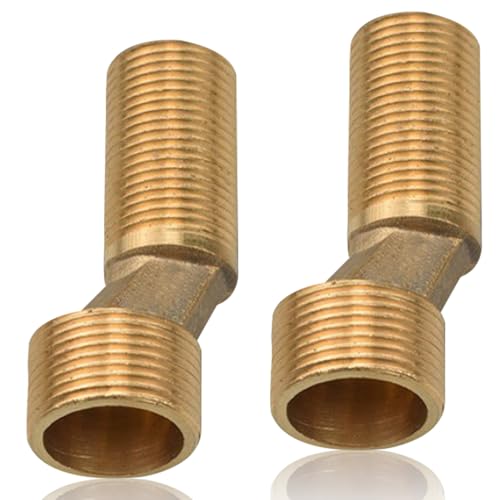 2 Stück Duscharmatur Adapter, 3/4" AG x 1/2" AG S Anschluss Adapter versetzt um 8 mm Länge 60 mm, Wasserhahnanschlüsse Adapter Verbindungsstück Exzenter für Wandarmaturen 2 Stück Duscharmatur Adapter, 3/4" AG x 1/2" AG S Anschluss Adapter versetzt um 8 mm Länge 60 mm, Wasserhahnanschlüsse Adapter Verbindungsstück Exzenter für Wandarmaturen von Beatific