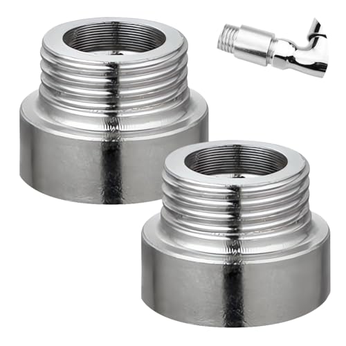 2 Stück Hahnverlängerung 3/4 Zoll x 10 mm, 3/4" IG x 3/4" AG, DN20 Gewindeverlängerung, 10MM Edelstahl Verlängerung Fitting, Anschluß Verlängerung für Heizung und Trinkwasser Installation von Beatific