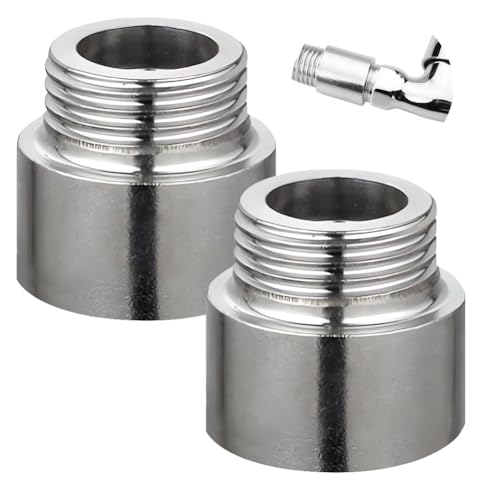 2 Stück Hahnverlängerung 3/4 Zoll x 15 mm, 3/4" IG x 3/4" AG, DN20 Gewindeverlängerung, 15MM Edelstahl Verlängerung Fitting, Anschluß Verlängerung für Heizung und Trinkwasser Installation von Beatific