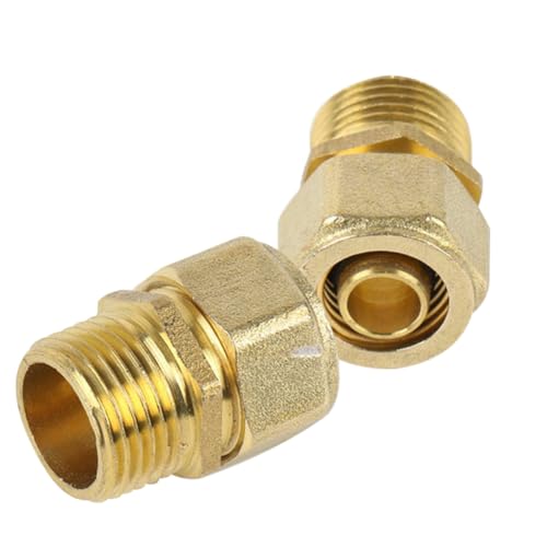 2 Stück Klemmring Verschraubung 20 mm x 3/4 AG Aussengewinde, Verbundrohrsystem Schraub Kupplung Übergang, klemmringverschraubung für Klemmringverschraubung für Mehrschichtverbundrohr DVGW 2 Stück Klemmring Verschraubung 20 mm x 3/4 AG Aussengewinde, Verbundrohrsystem Schraub Kupplung Übergang, klemmringverschraubung für Klemmringverschraubung für Mehrschichtverbundrohr DVGW von Beatific
